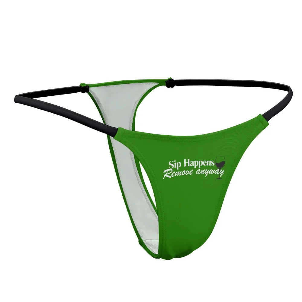 Sip Happens Thin Thong