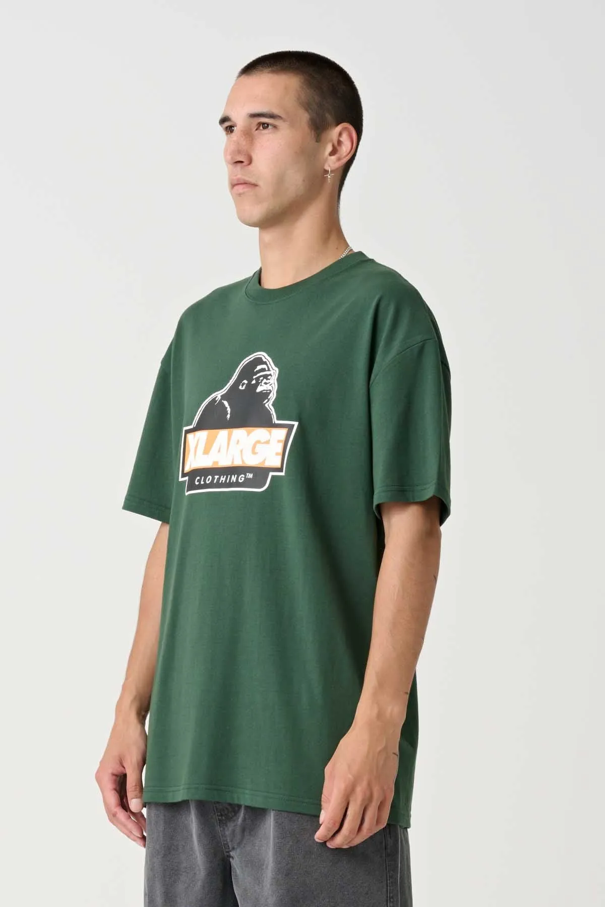 SLANTED TEE - FOREST