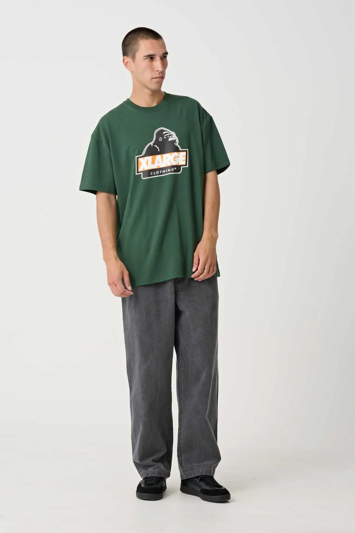 SLANTED TEE - FOREST