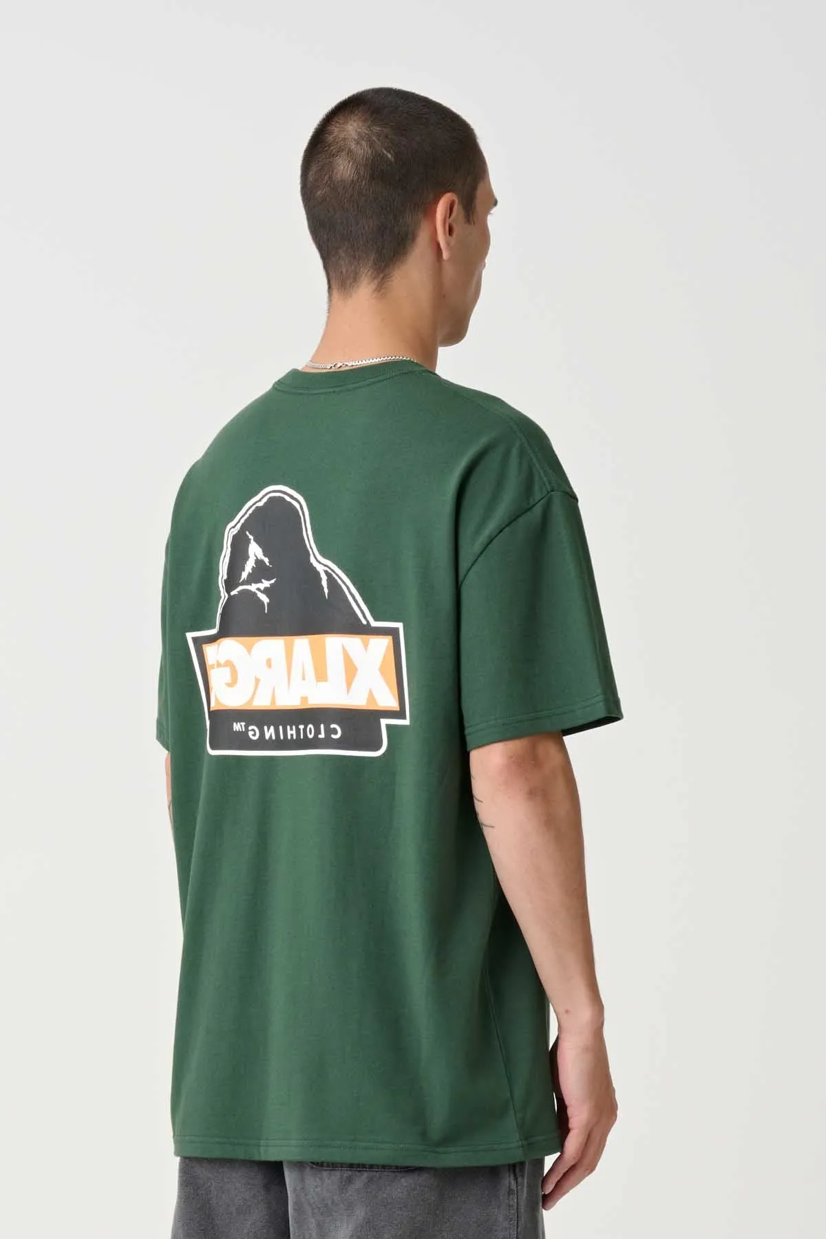 SLANTED TEE - FOREST