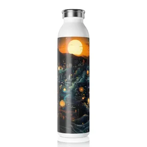 Slim Water Bottle - Hildegund Tadasana 8bit