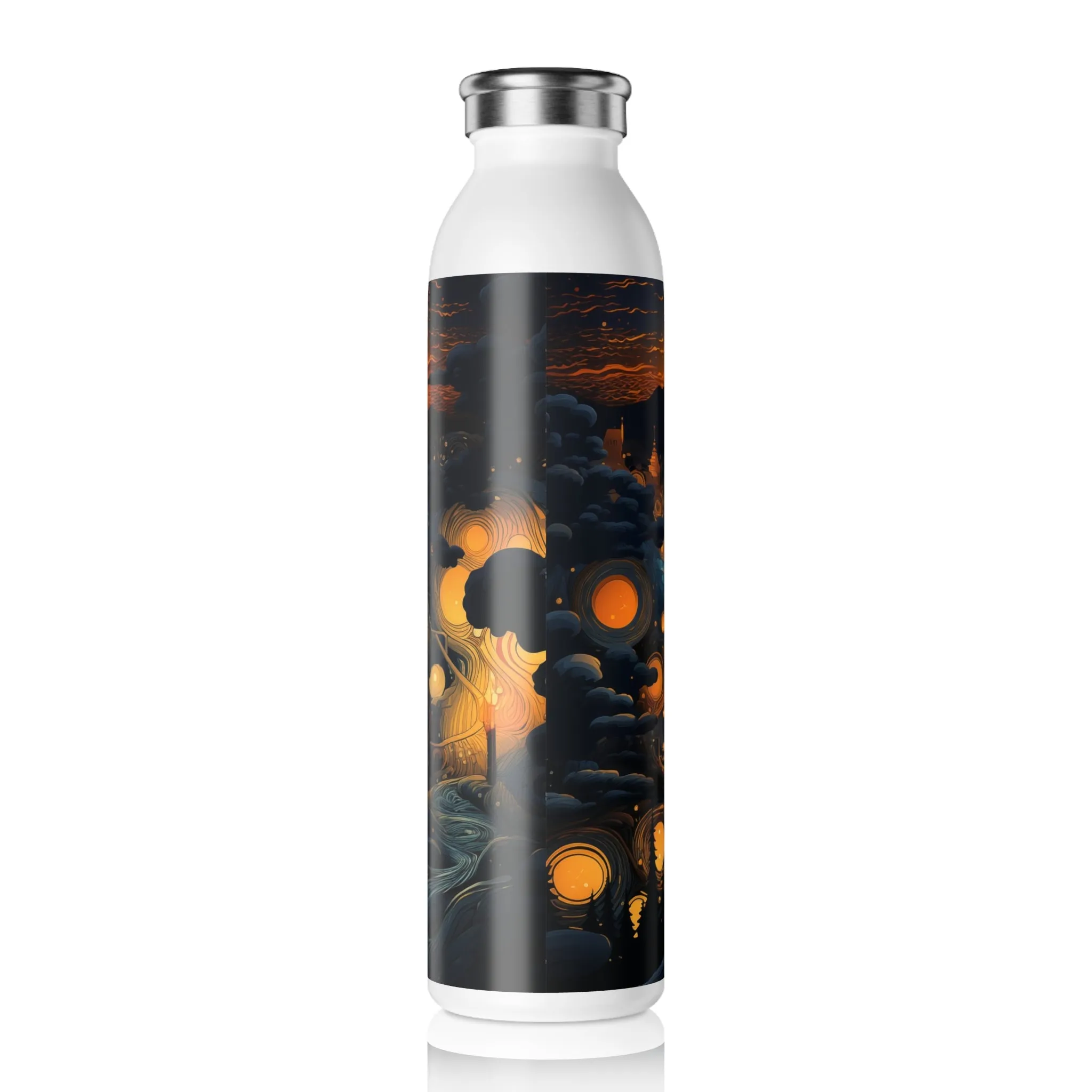 Slim Water Bottle - Hildegund Tadasana 8bit