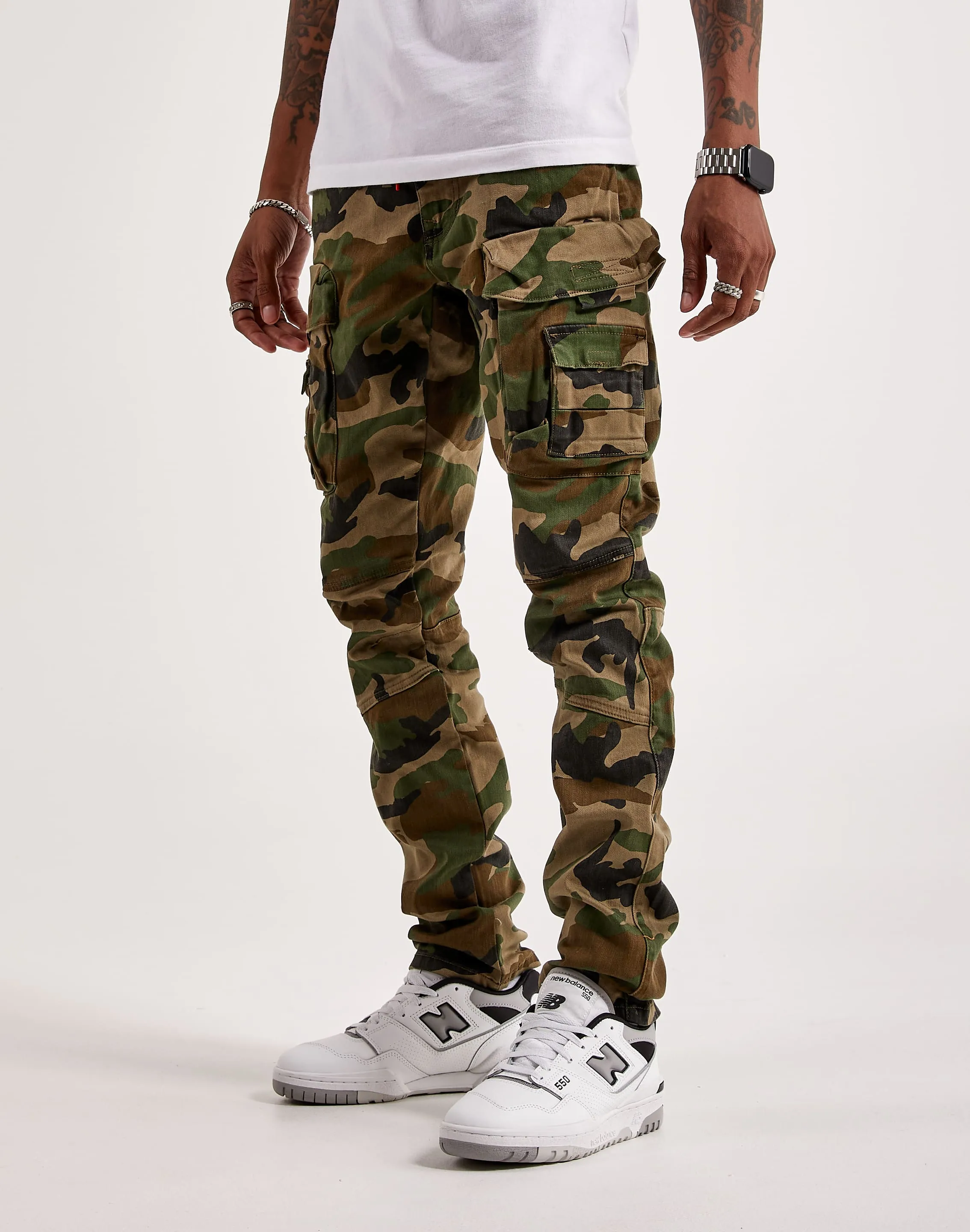 Smoke Rise Twill Slim Tapered Cargo Pants