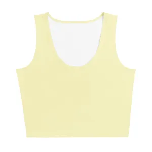 Soft Yellow Crop Tank Top