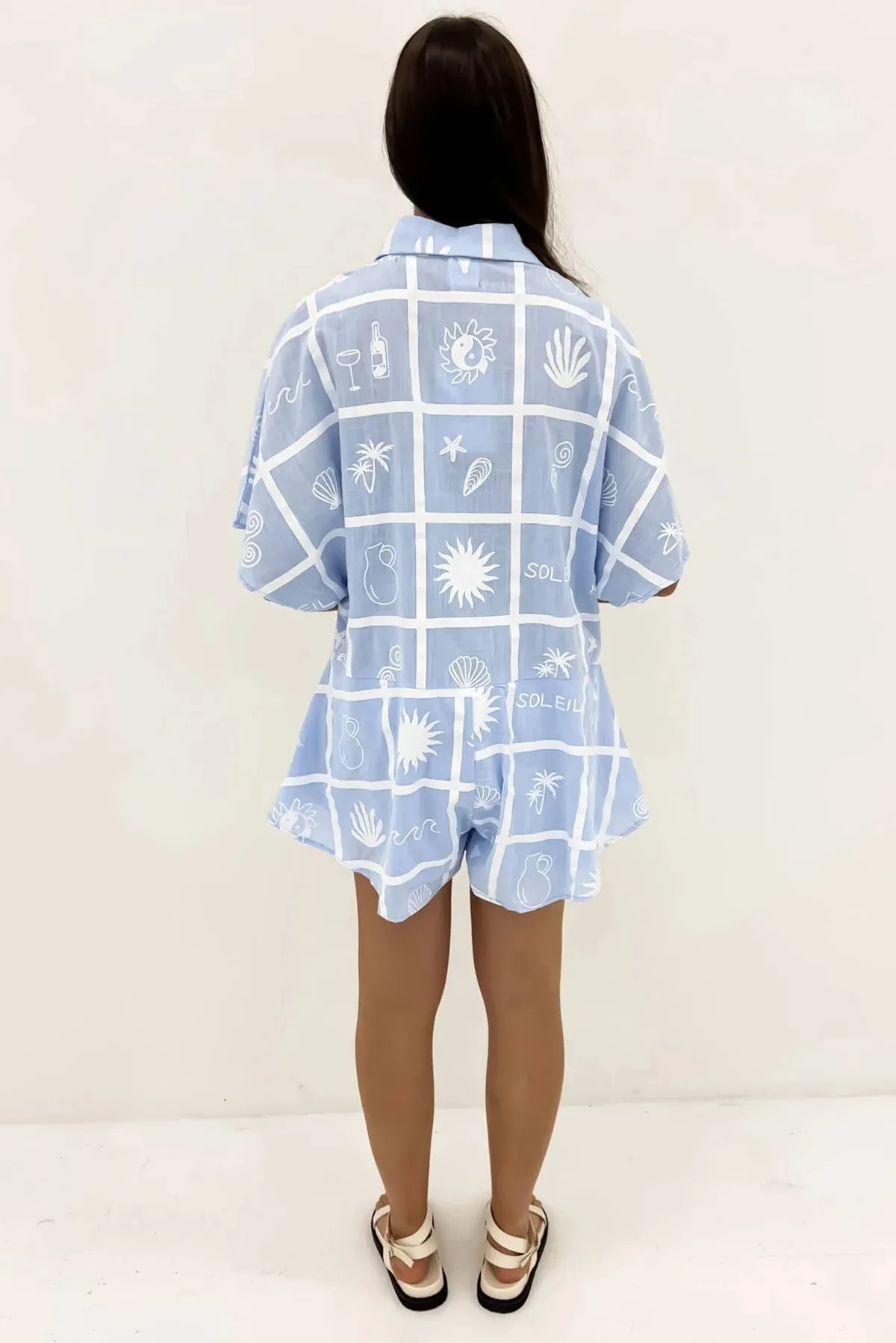Soleil Playsuit Blue