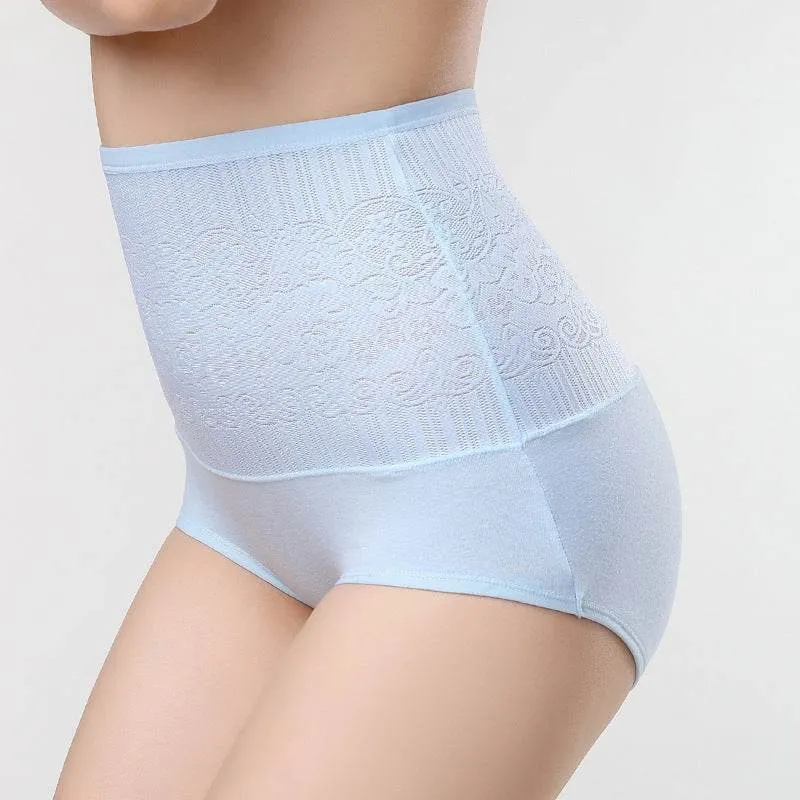 Solid Color Tights Cotton High-waist Briefs Buttocks Abdomen Postpartum Women
