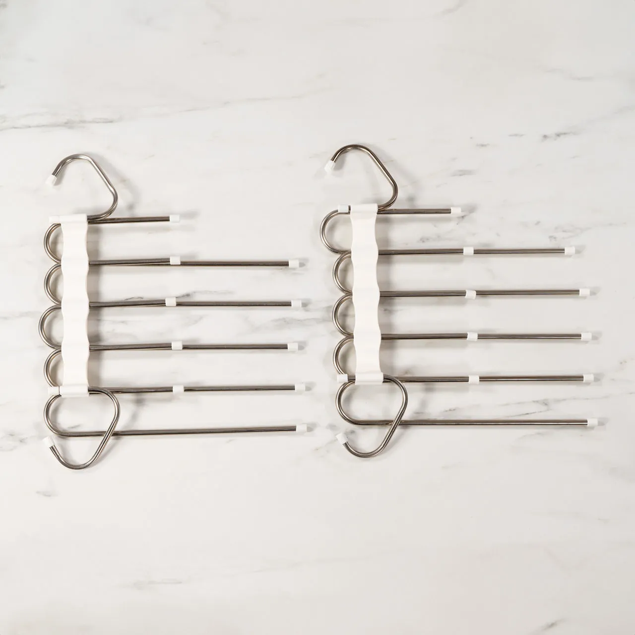 Space Saving Wardrobe Pant Hanger Twin Pack (Closet Organiser) - Robinsons Exclusives