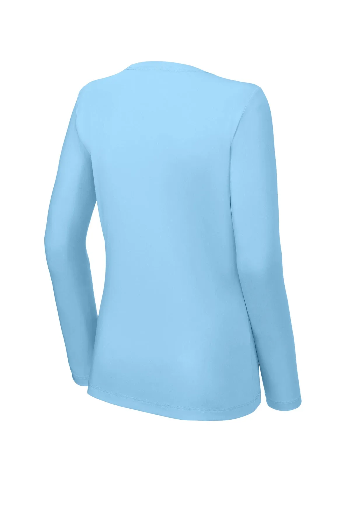 Sport-Tek Women's Posi-UV Pro Long Sleeve LST420LS Light Blue