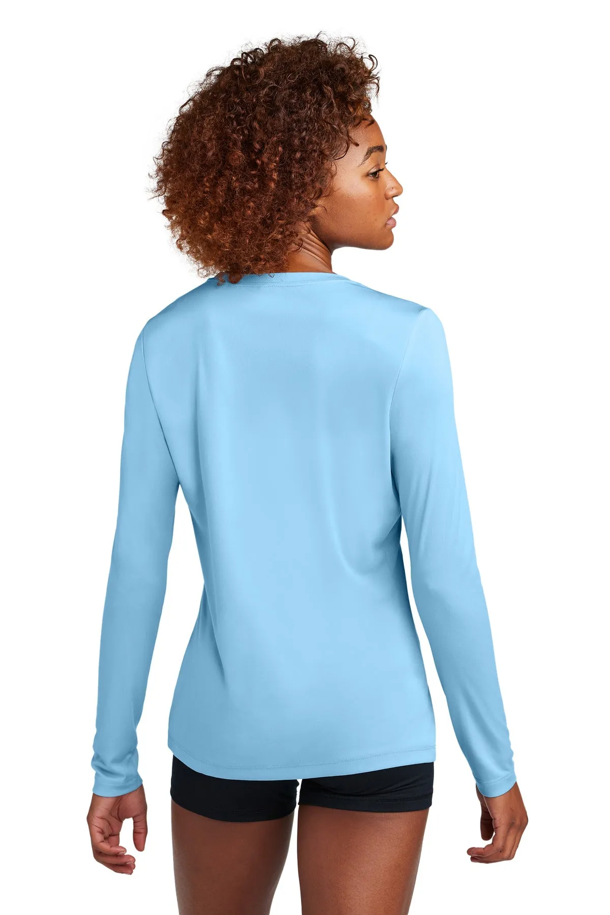 Sport-Tek Women's Posi-UV Pro Long Sleeve LST420LS Light Blue