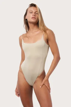 Square Neck One Piece Shimmer