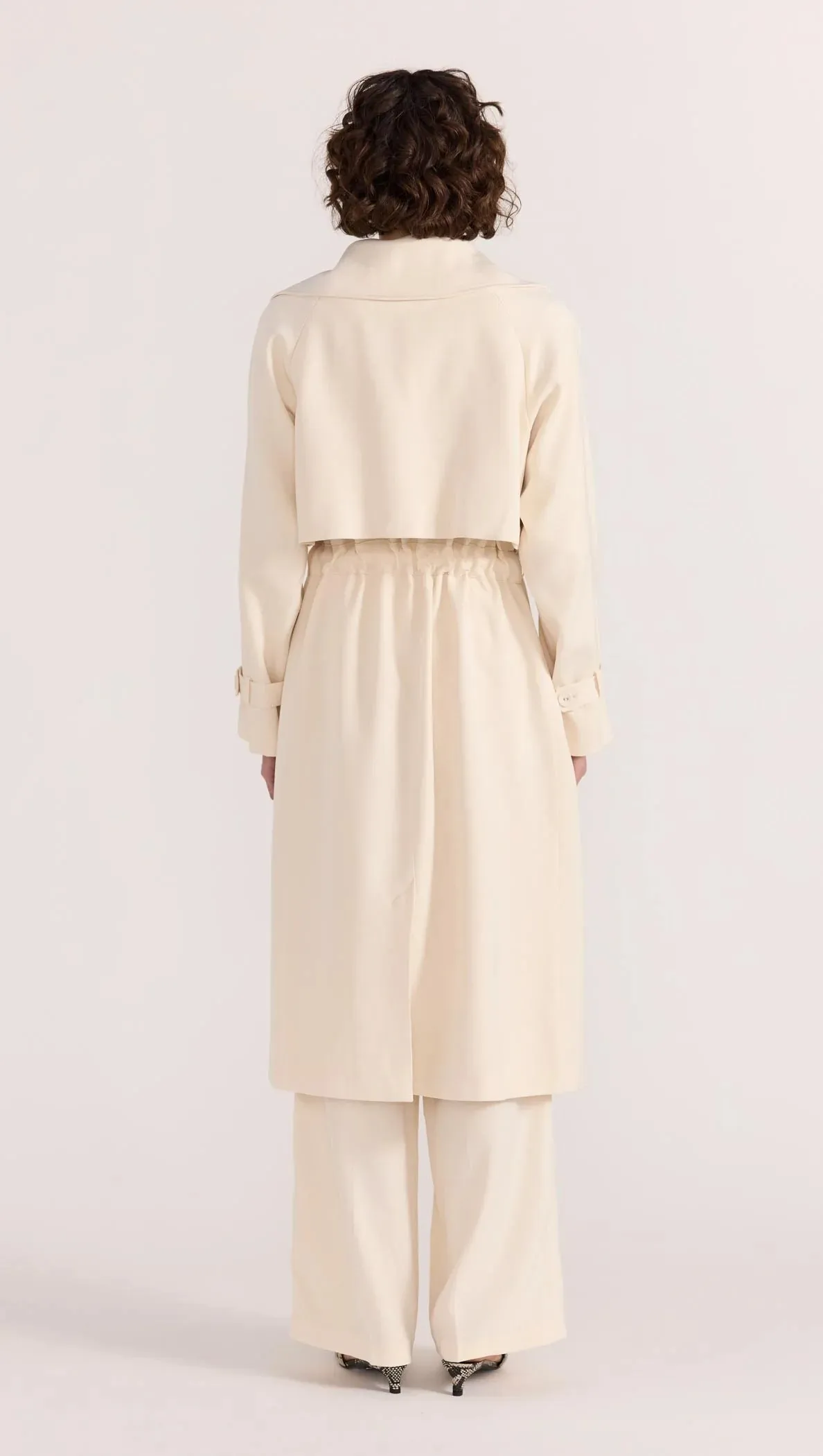 Staple The Label Sabine Trench Coat - Cream