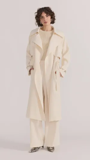 Staple The Label Sabine Trench Coat - Cream