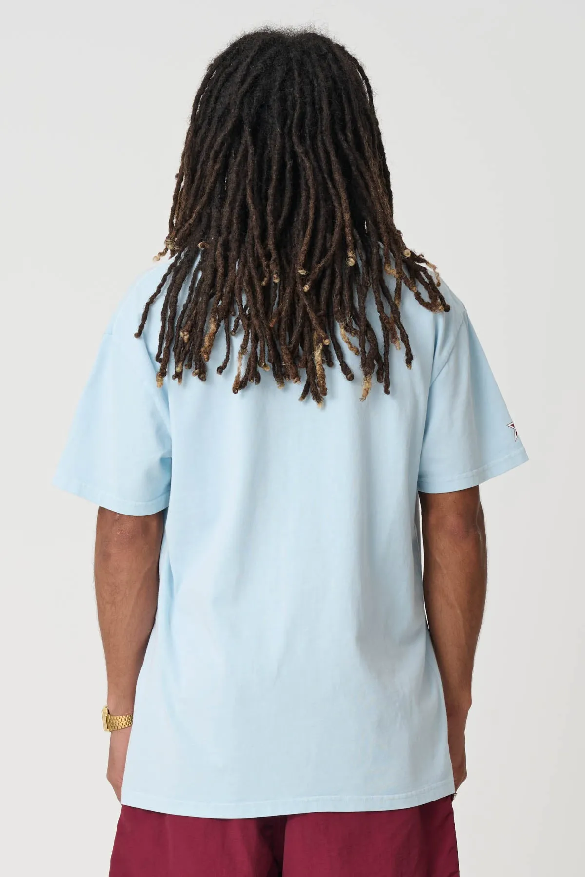 STAR SLANT TEE - PIGMENT ICE BLUE