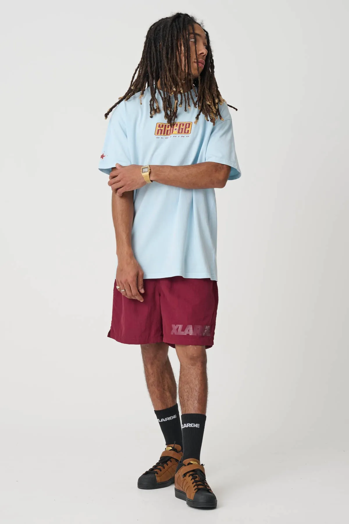 STAR SLANT TEE - PIGMENT ICE BLUE