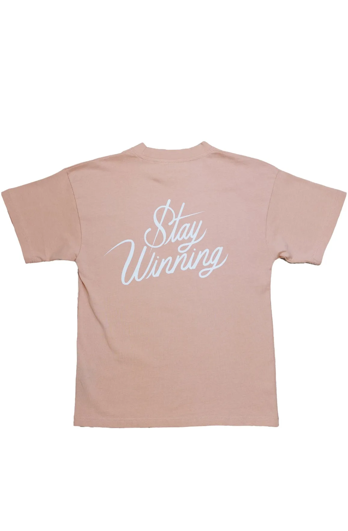 Stay Winning Original Logo Salmon Tee