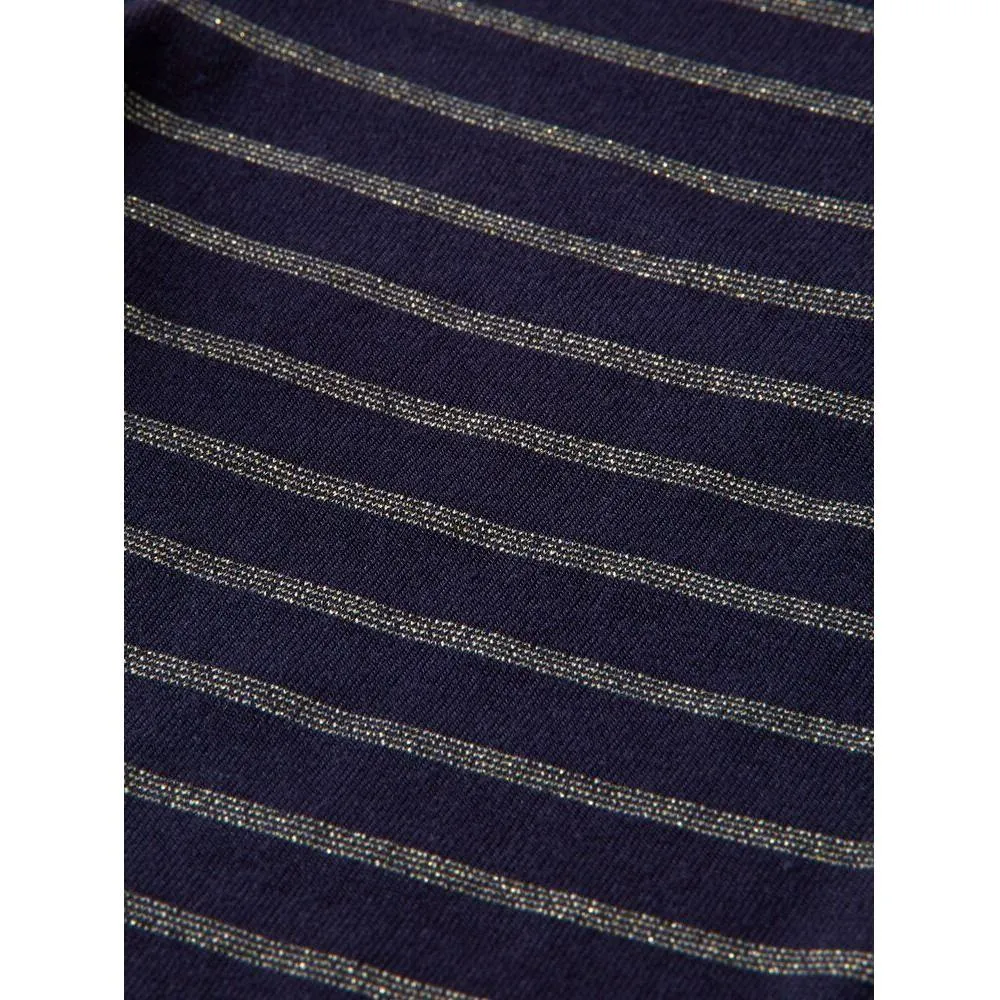 Striped Lurex Leggings - Night