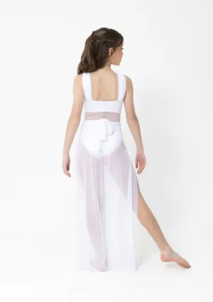 Studio 7 Mesh Wrap Pants | White