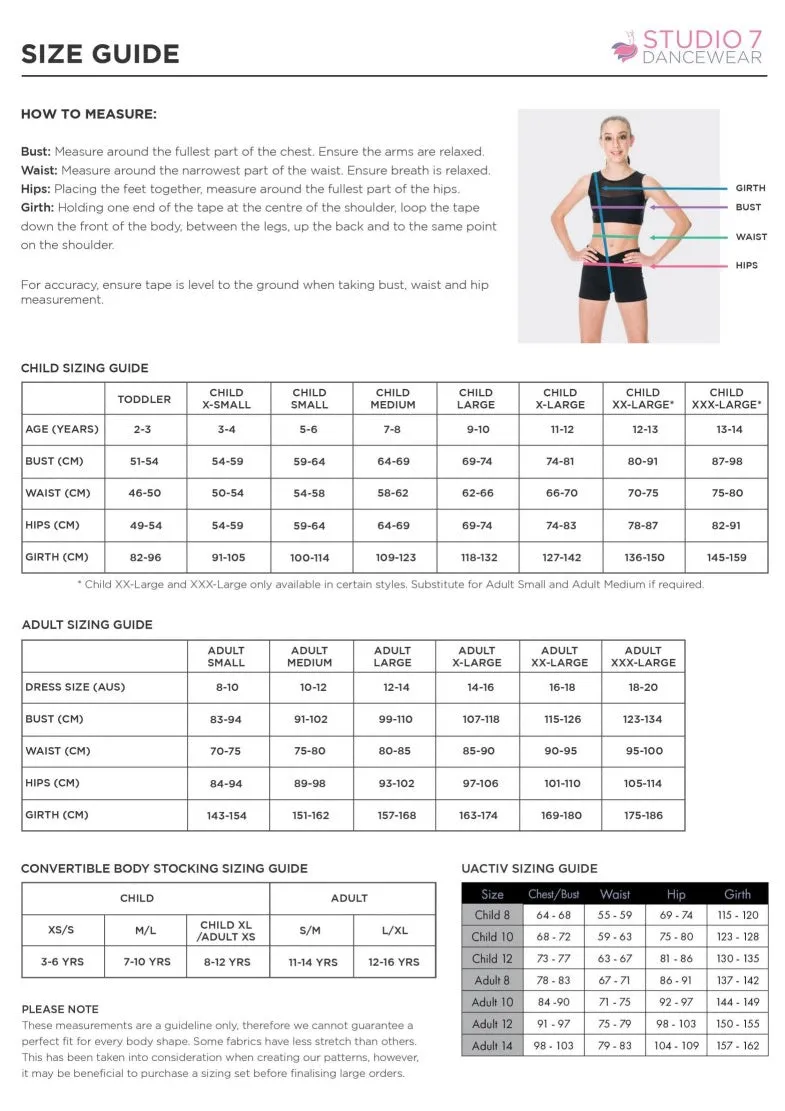 Studio 7 Performance Long Sleeve Crop Cpct02 /Apct02