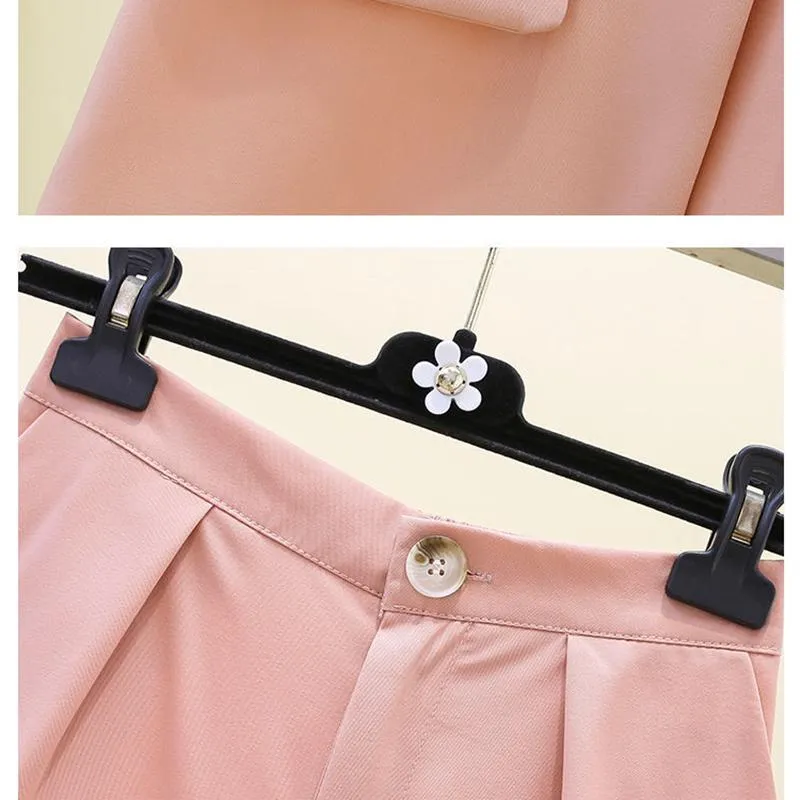 Summer Suit Two-piece Shorts   Short-sleeved Jacket Suit Female Thin Section Temperament Casual Professional Suit Two-piece Female