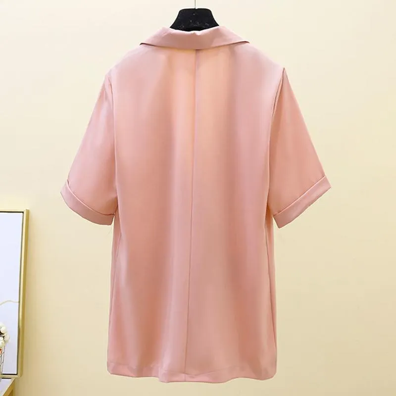 Summer Suit Two-piece Shorts   Short-sleeved Jacket Suit Female Thin Section Temperament Casual Professional Suit Two-piece Female
