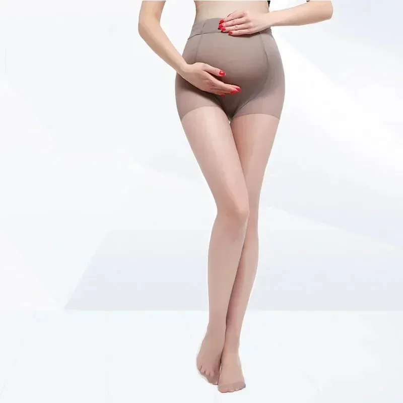 Summer Women's Pregnant Maternity Pantyhose - High Elastic Thin Socks for Legs