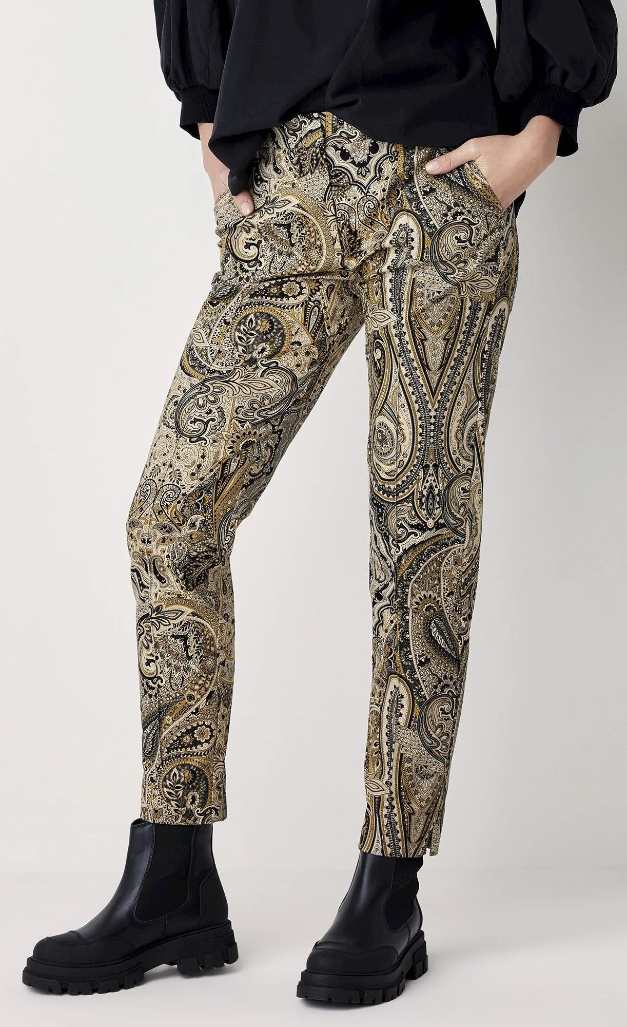 Summum Paisley Velvet Pants