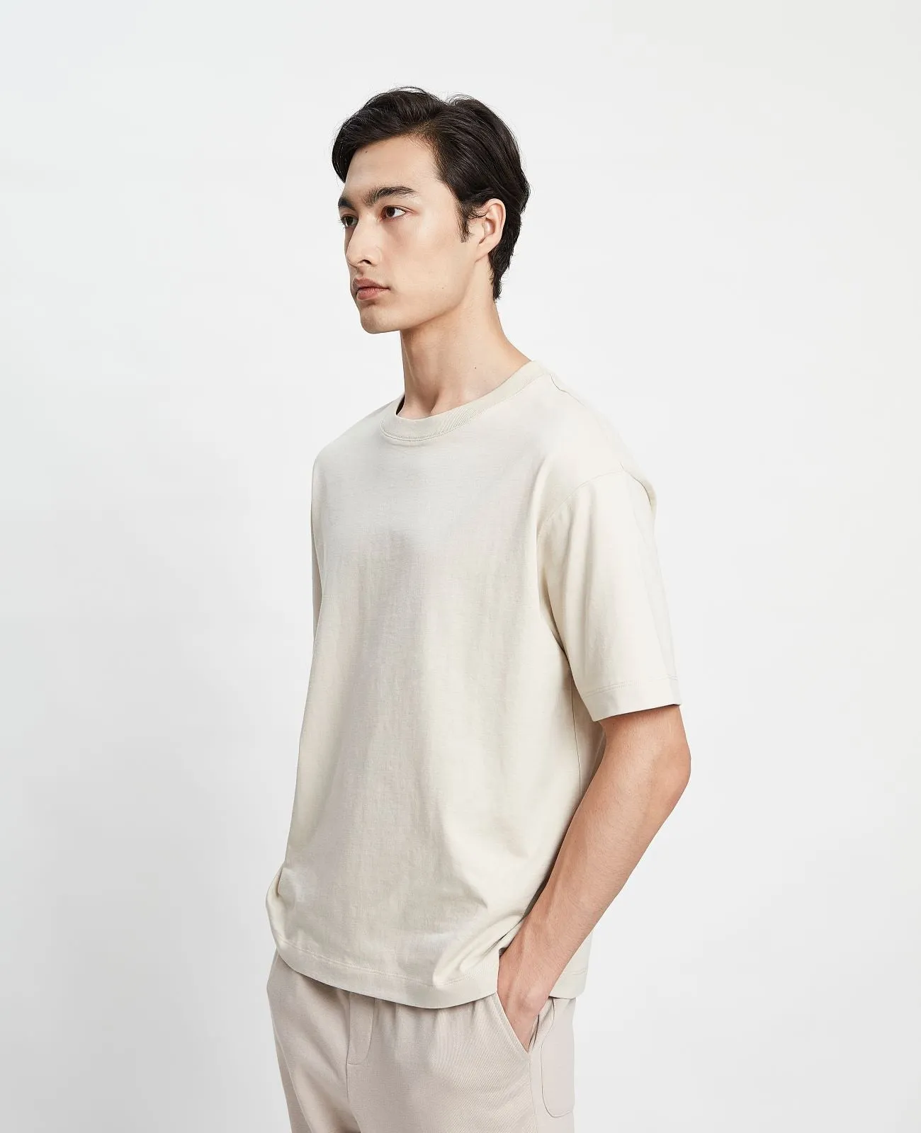 Supima Oversized Crew Neck Tee