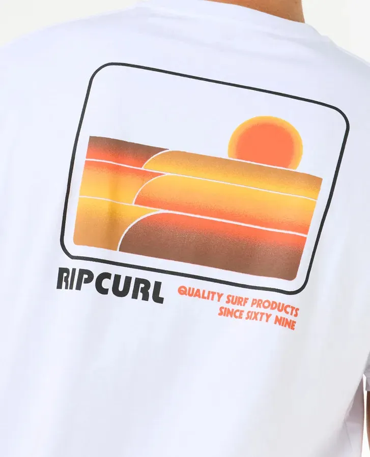 Surf Revival Stacked Tee - White