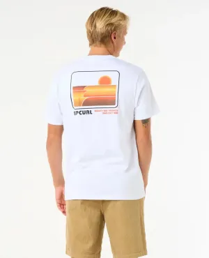Surf Revival Stacked Tee - White