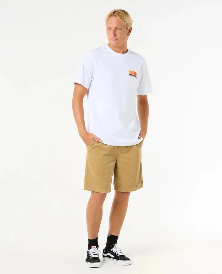 Surf Revival Stacked Tee - White