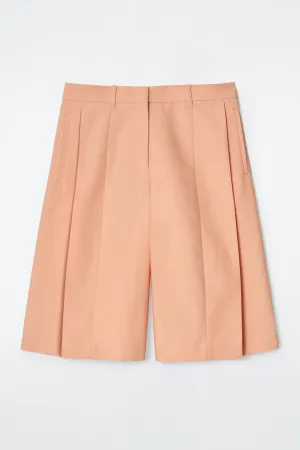 Tailored wide-leg shorts
