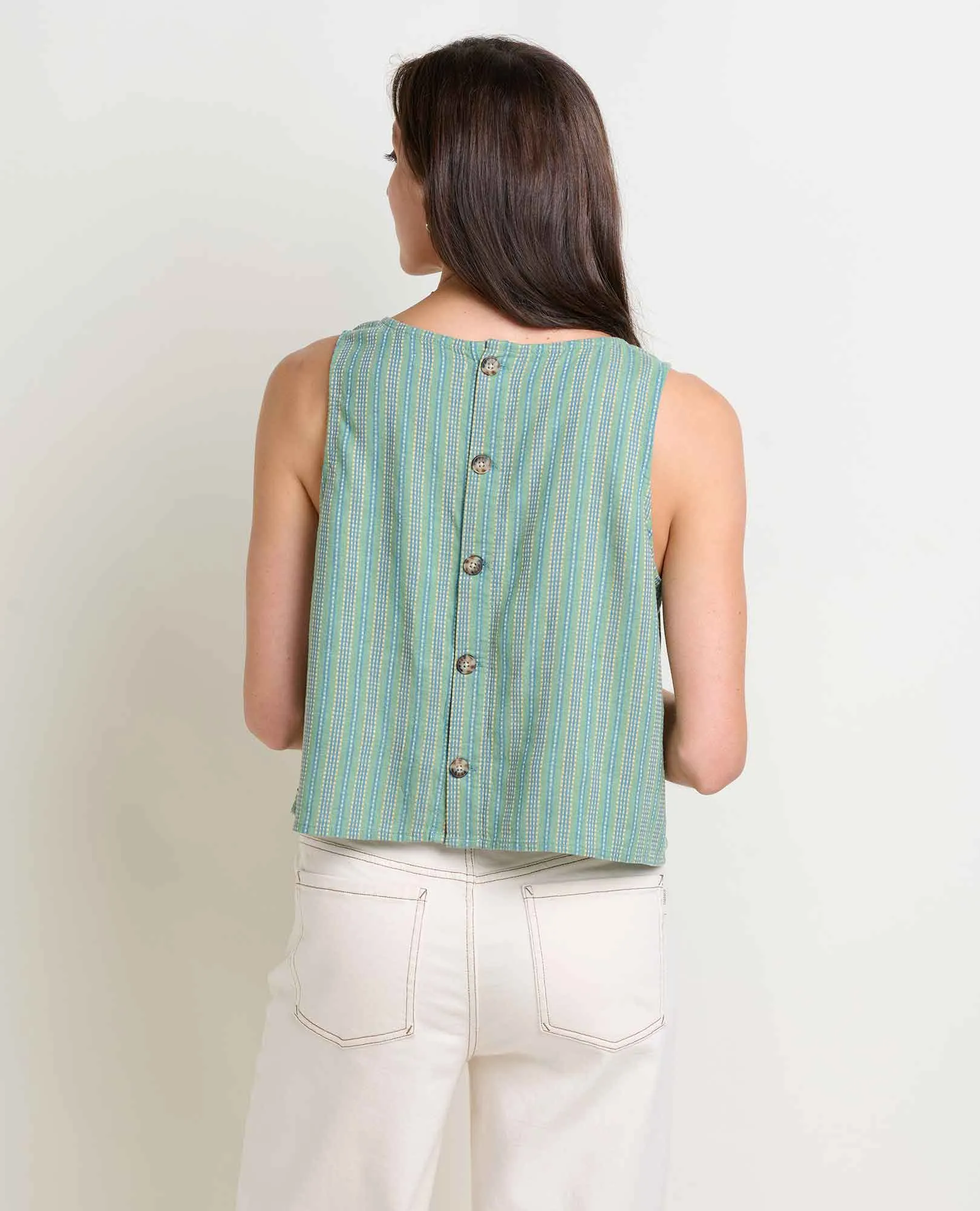 Taj Hemp Button Back Tank II - T1112406
