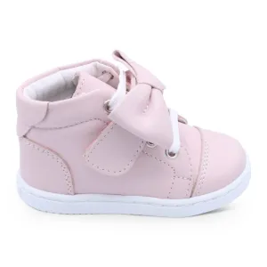 'Tatiana' Girls Pink Leather High-Tops