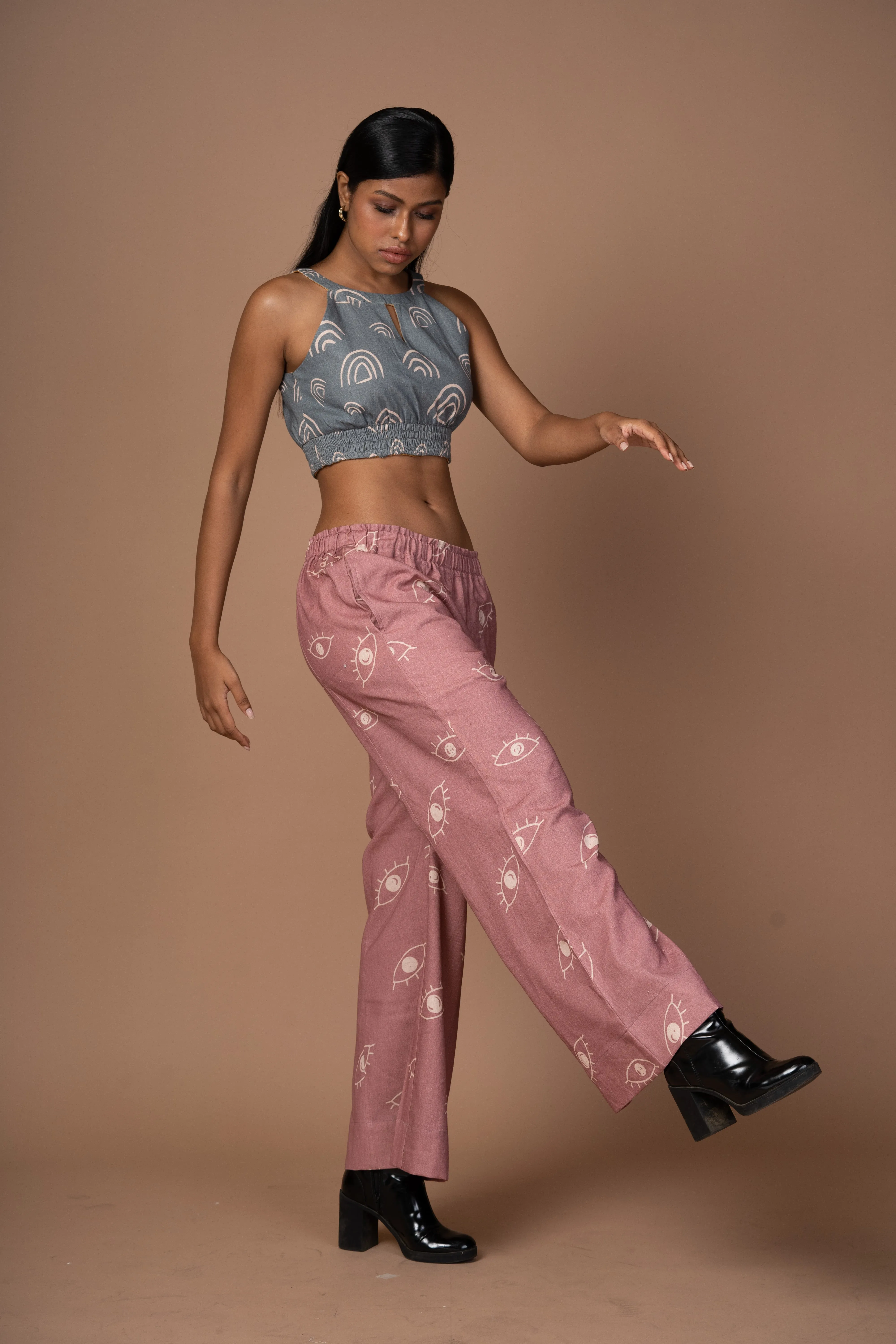The Bold Flare Pants in See me See you Pattern