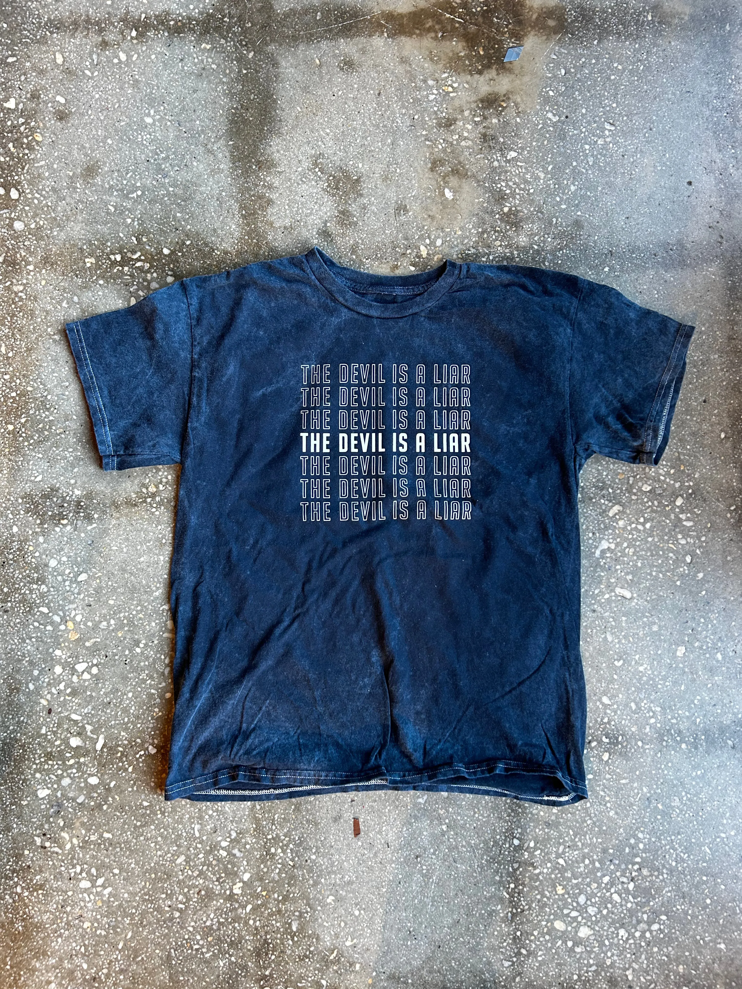 The Devil Is A Liar (Mineral Wash) Adult Box T-Shirt
