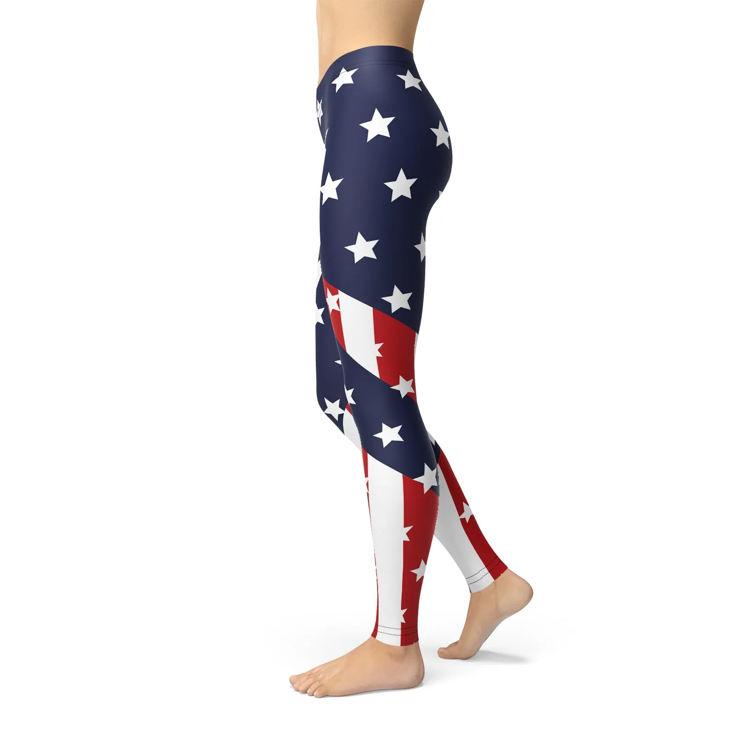 The Liberty Luxe – American Flag Performance Leggings