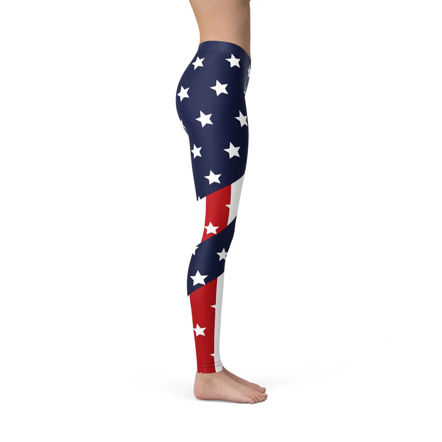 The Liberty Luxe – American Flag Performance Leggings