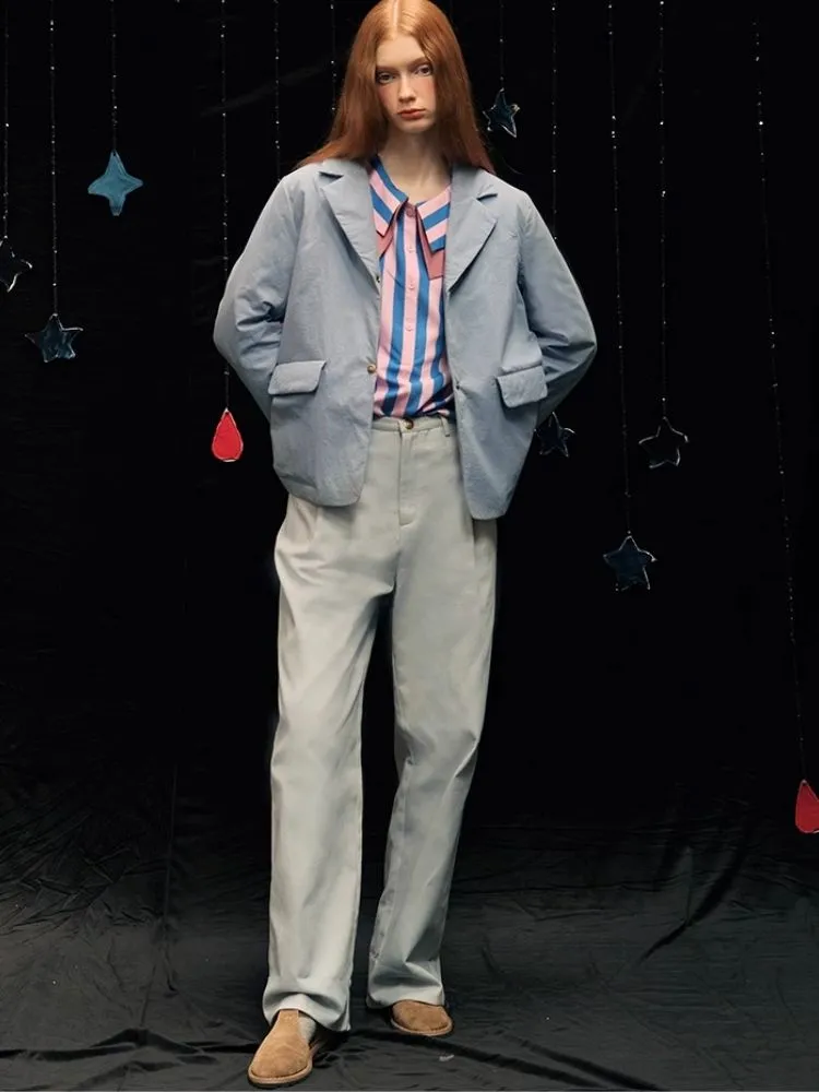 Thickened loose thin waist flap pants【s0000005938】