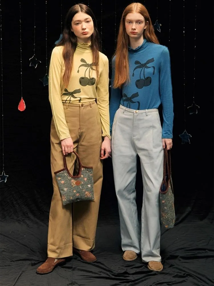 Thickened loose thin waist flap pants【s0000005938】