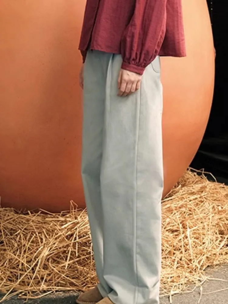 Thickened loose thin waist flap pants【s0000005938】