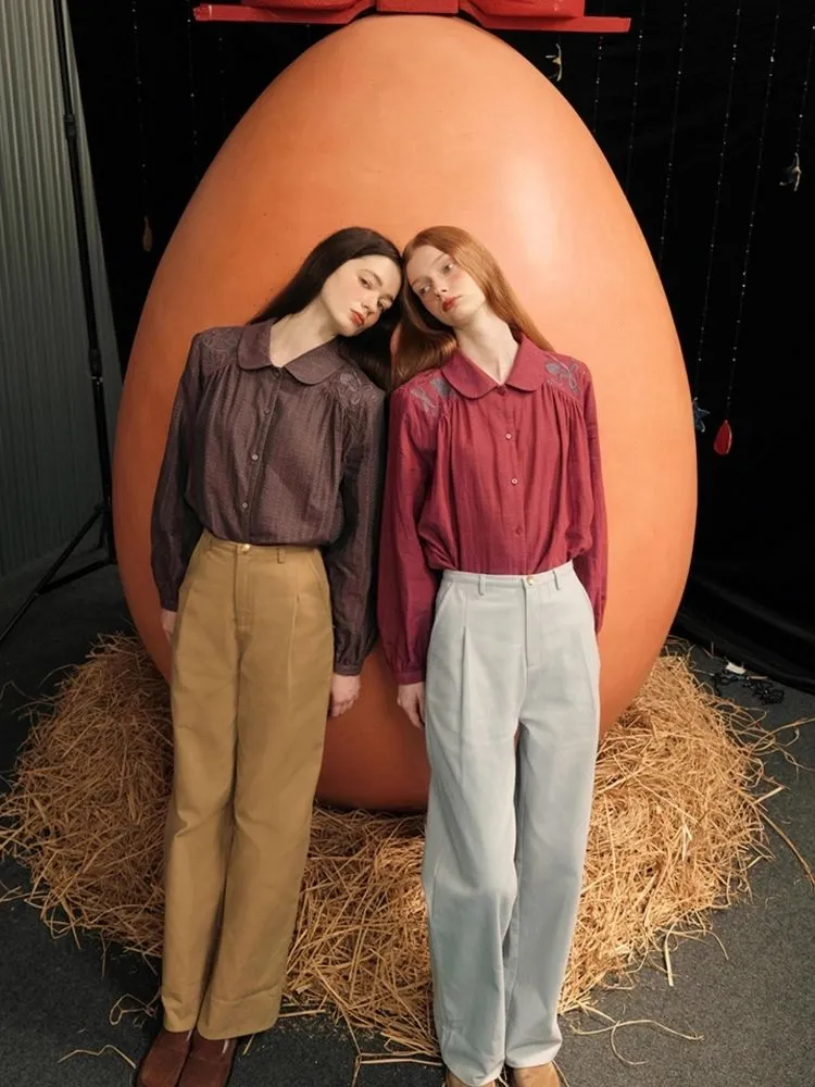 Thickened loose thin waist flap pants【s0000005938】