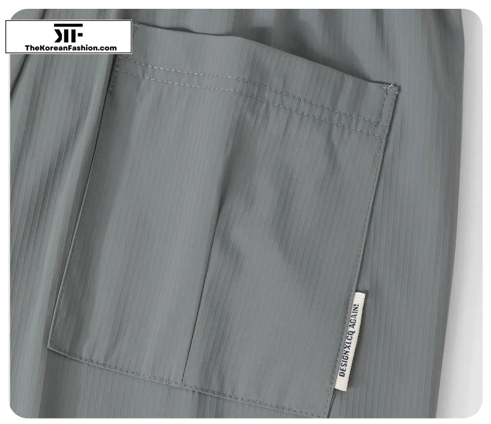 Thin Ice Silk Elastic Waist Pants