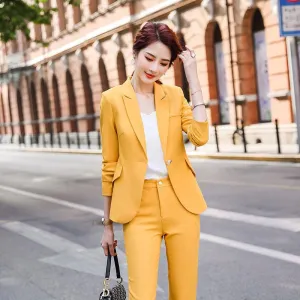 Three-piece Suit Suspenders   Professional Jacket   Suit Pants Women's Spring and Autumn Trousers Overalls Women's Casual Suits Overalls