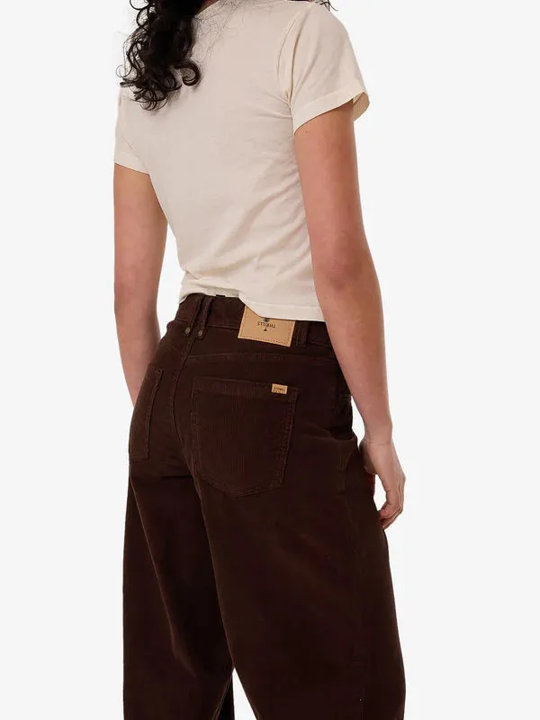 Thrills Billie Low Cord Pant - Dark Coffee