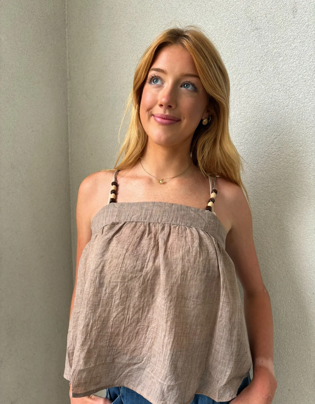 Tie Back Sleeveless Top