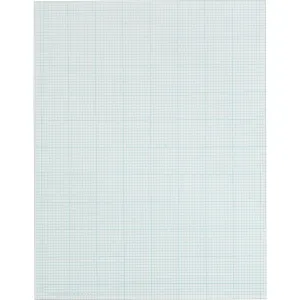 TOPS 10x10 Grid White Cross Section Pad - Letter