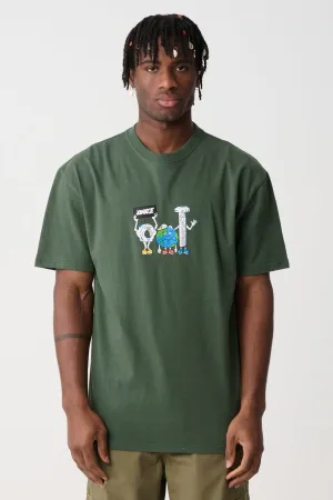 TRIO SS TEE - Forest Green