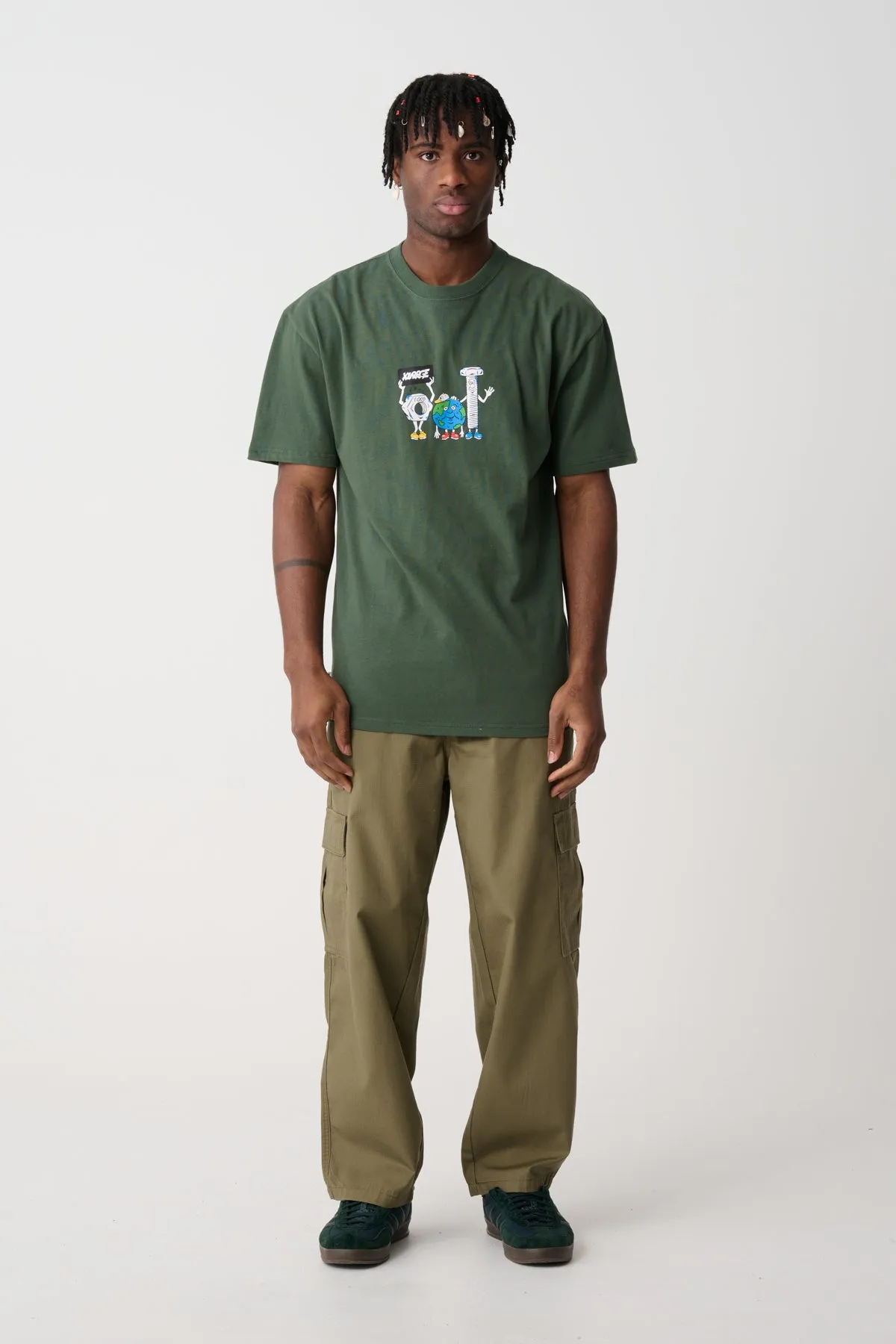 TRIO SS TEE - Forest Green