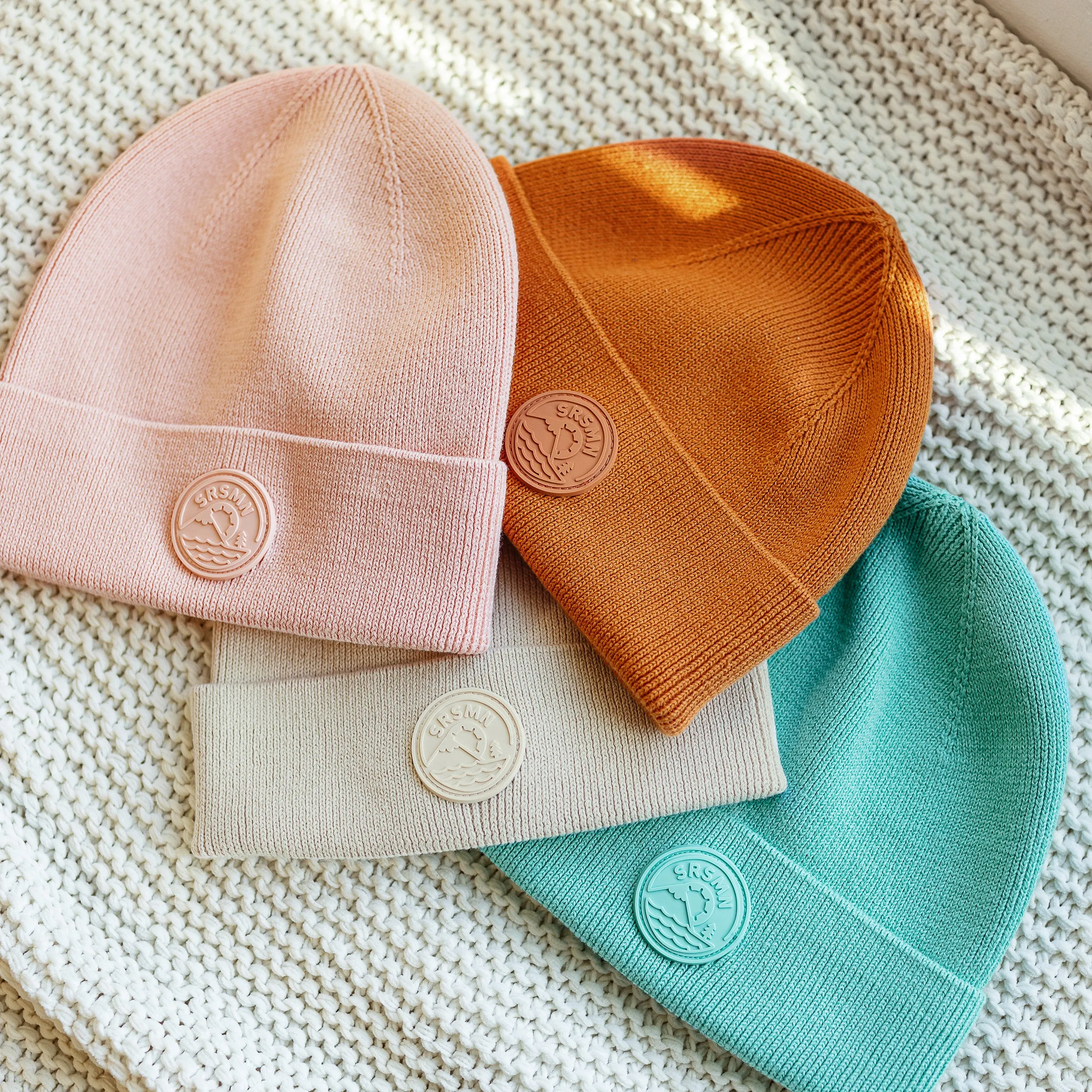 Tuque de maille turquoise, enfant || Turquoise knitted toque, child