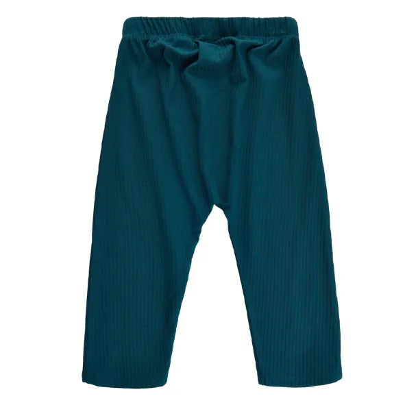 Turquoise Hailey Wide Rib Joggers